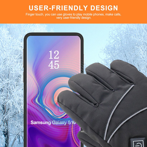 Guantes Impermeables Con Pantalla Táctil Calefactados Para H