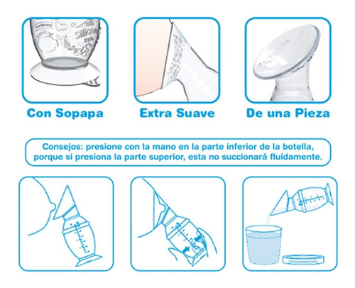 Imagen 4 de 5 de Sacaleche De Siliconas Con Base Dispita Libre De Bpa