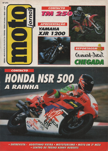 Moto Jornal N°372 Honda Nsr 500 Yamaha Xjr 1200 Tm 250