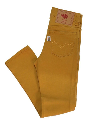 Pantalón De Gabardina Para Niño, Tallas 2-12, Color Mostaza