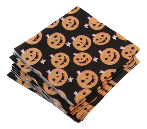 40pcs Feliz Halloween Calabaza Servilleta De Papel