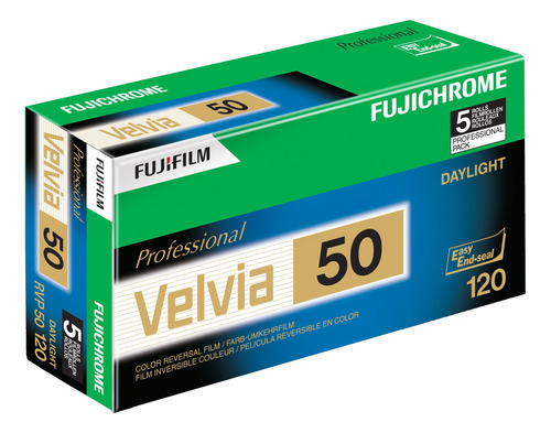 Fujifilm Velvia Diapositiva Color Rollo Pack Pelicula Verde