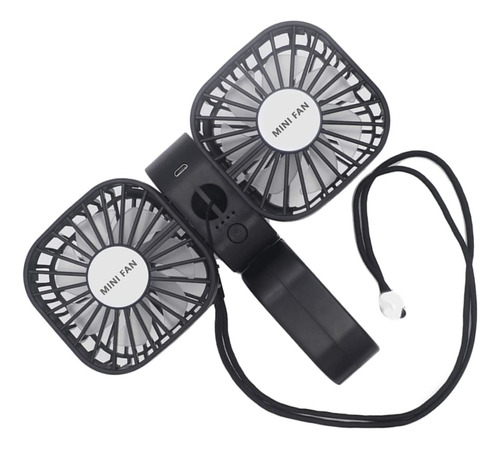 Soimiss 1 Pc Ventilador Personal Aire Libre Plegable Negro