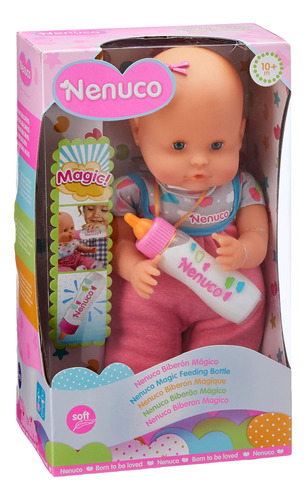 Nenuco Soft Baby Doll Con Botella Mágica, Atuendos Coloridos