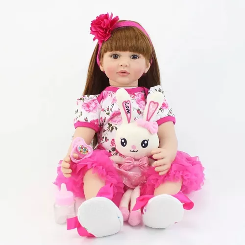 Compre Bzdoll 60 cm silicone macio bebê reborn boneca pano corpo