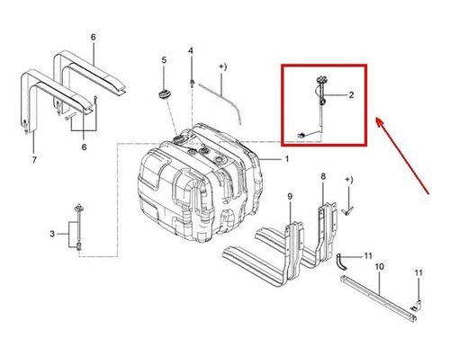 Boia Do Tanque Combustivel Ford Cargo Extra Pesado 13/19 Org