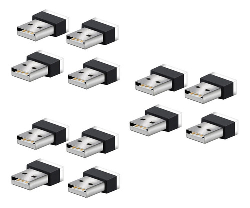 12 Piezas De Iluminación Usb Luces Interiores Luz Ambiente N