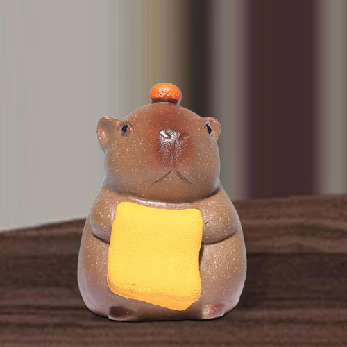 Estatua De Mascota De Té De, Accesorios De Adorno Para