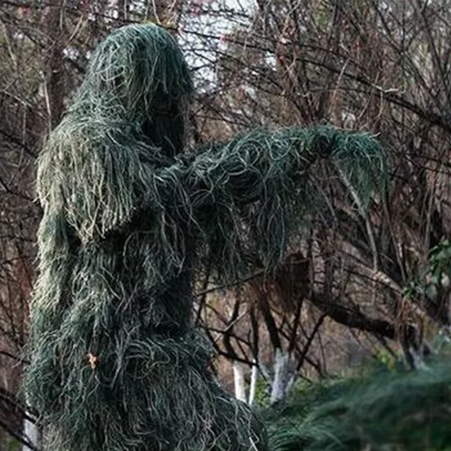 Roupa Camuflada Sniper Ghillie 3d Até 1,70 Alt, Caça Airsoft