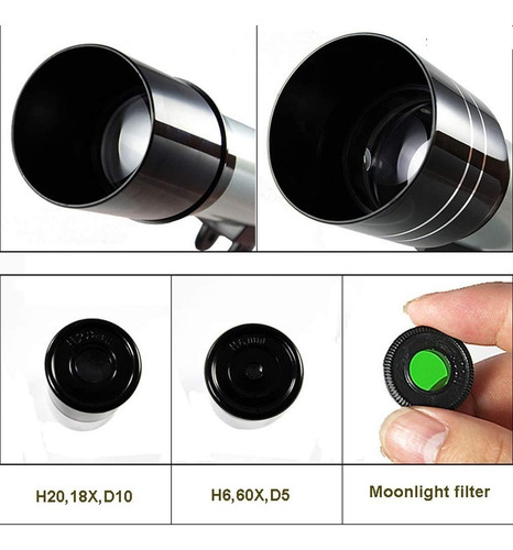 Telescopio Astronómico Profesional Filtro Solar F36050 Color