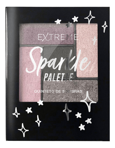 Sombra De Ojos Extreme Mini Palette Sparkle Pink X 4 G