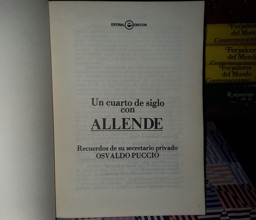 Un Cuarto De Siglo Con Allende - Osvaldo Puccio (Usado)