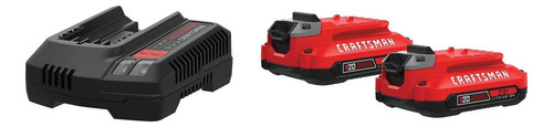 Kit De 2 Baterias 20v Con Cargador Craftsman Cmcb202-2ck