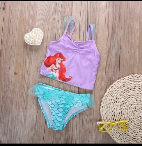 encanto cortador Calor Vestido De Bano Sirenita Ariel | MercadoLibre 📦