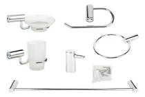 Comprar Kit Set Accesorios Baño 6 Piezas Metal Adur Sam-la6 Gloa