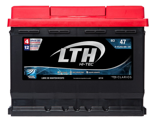 Batería Lth Fiat Uno Like 2017-2017 - H-47-600