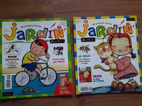 Lote X 2 Mi Primera Revista Mi Jardin, N°1 Y N°2 De Genios (Usado)