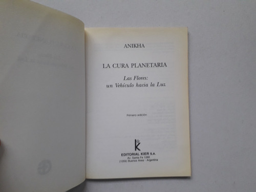 La Cura Planetaria - Anikha (Usado)