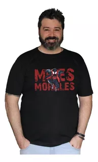 Camiseta Masculina Spider Man Miles Morales 100% Algodão