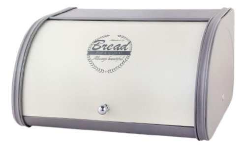 Caixa De Pão De Metal Com Tampa De Enrolar Versátil Para
