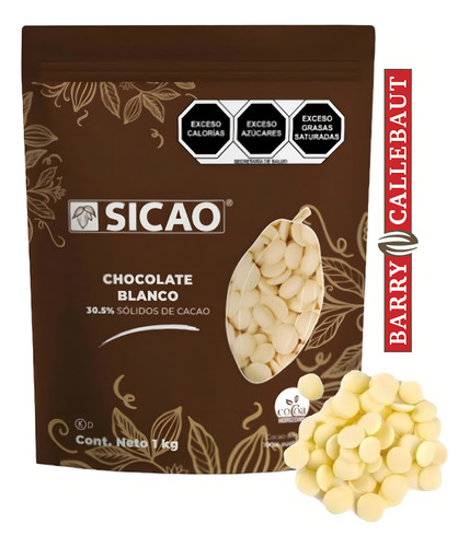 Chocolate Blanco Sicao 30.5% De Cacao 1 Kg Barry Callebaut