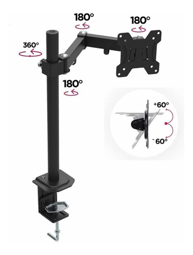 Imagen 9 de 10 de Rack Soporte Escritorio Monitor Móvil Articulado 100%fabrica