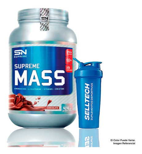 Supreme Nutrition Supreme Mass 4lb Chocolate + Shaker 