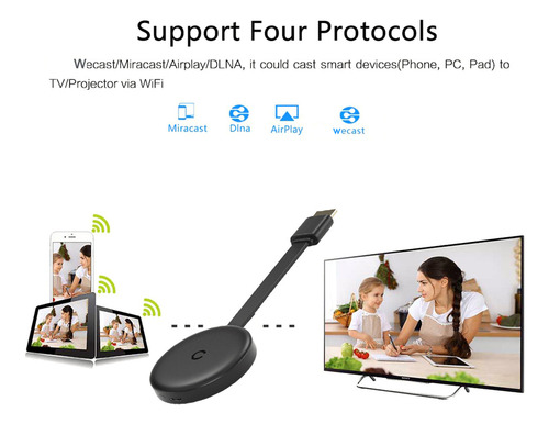 Xfw2 G13b Tv Stick: Dongle Inalámbrico Hd Para Tv Con Wifi