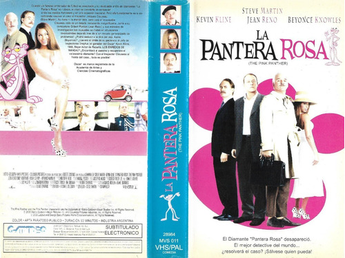 La Pantera Rosa Vhs Steve Martin Kevin Kline Beyoncé