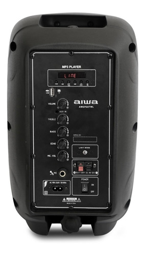 Imagen 3 de 3 de Parlante Bluetooth Aiwa Awsp08twl 300w Flame Con Microfono