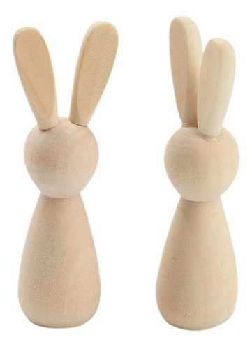 8x Pegado De Madera Muñecas De Muñecas Animales Diy