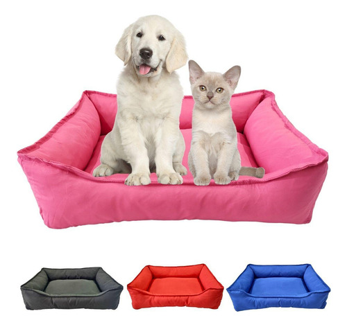 Cama Para Pet Retangular G Tactel Com Zíper