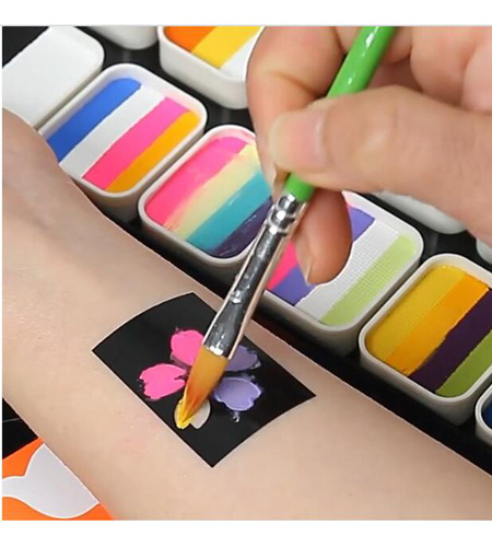 Kit De Pintura Facial, 12 NĂșcleos, Traje De Maquillaje Diy