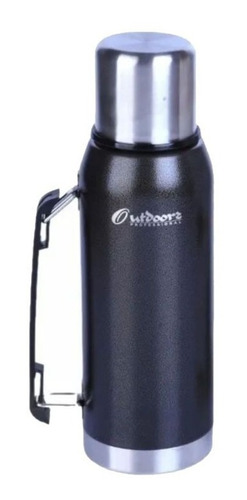 Imagen 1 de 8 de Termo Acero Outdoors Professional 1.4 L Pico Cebador Negro