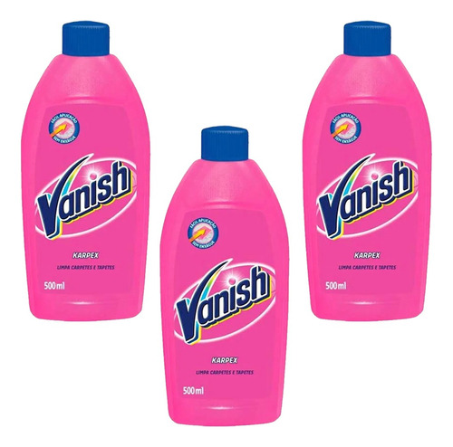 Vanish Karpex Limpa Carpete 500ml Kit 3