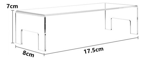 M Estante De Acrílico Transparente Con Soporte Elevador