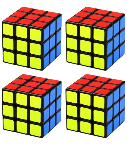 Cubo Magico Rubik 3x3 Fidget Toy Divertido Velocidad Ingenio Color De La Estructura Agua