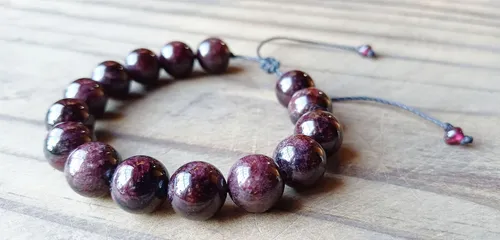Granate Pulsera Poder Guerrero Energia Marte Fuerza Voluntad