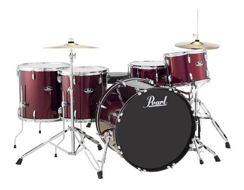 Bateria Pearl Rs525wfc/c-91 Vino Tinto 5pz