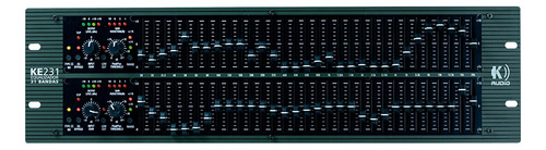 Equalizador K-audio Ke-231 110v Chave De Bypass 31 Bandas 127v