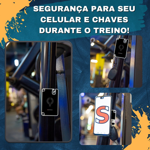 Safemag - Suporte P/ Celular Magnético - Academia (iphone)