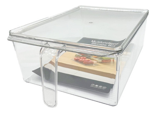 Imagen 4 de 10 de Organizador De Refrigerador Con Tapa Y Mango L