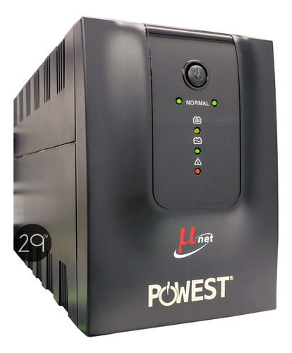 UPS Powest Micronet 2000 2000VA entrada de 110V/220V y salida de 120V negro