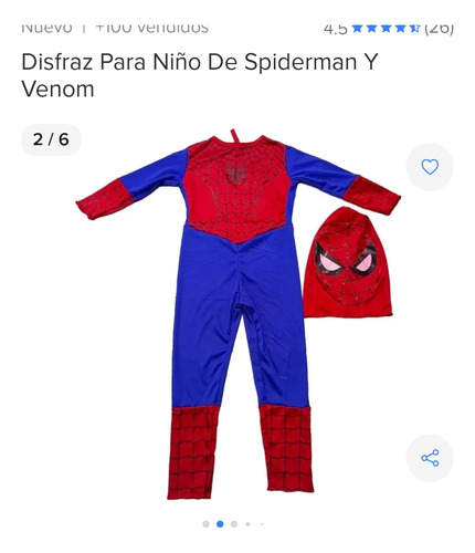 Disfraz De Hombre Araña 