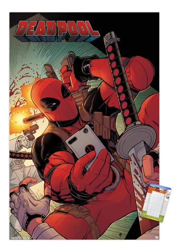 Trends International Poster Mount Marvel Comics Deadpool X