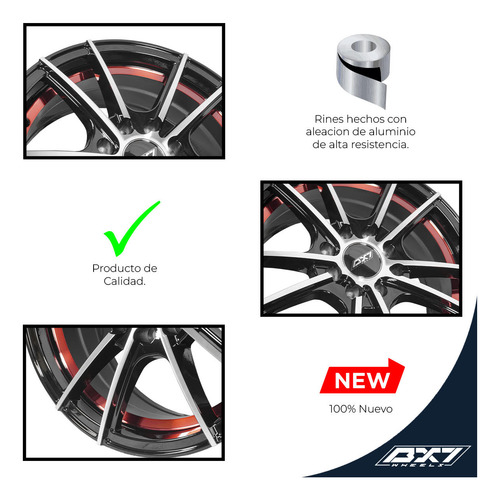 Rines 14 4/100 (4 Rines) Tsuru Aveo Spark Beat Gol I10