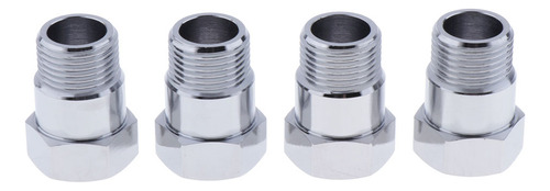 4pcs O2 Sensor Spacer Extensión Adaptador X1.5 O2 Bung