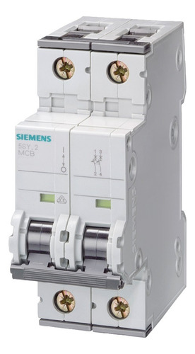 Interruptor Termomagnetico 2x20 A 6ka Siemens 5sy6220-7