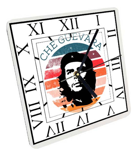 Reloj Madera Brillante Pared Y Mesa Diseño Che Guevara A14