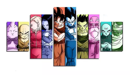 Quadro Decorativo Personagens Desenho Dragon Ball Z